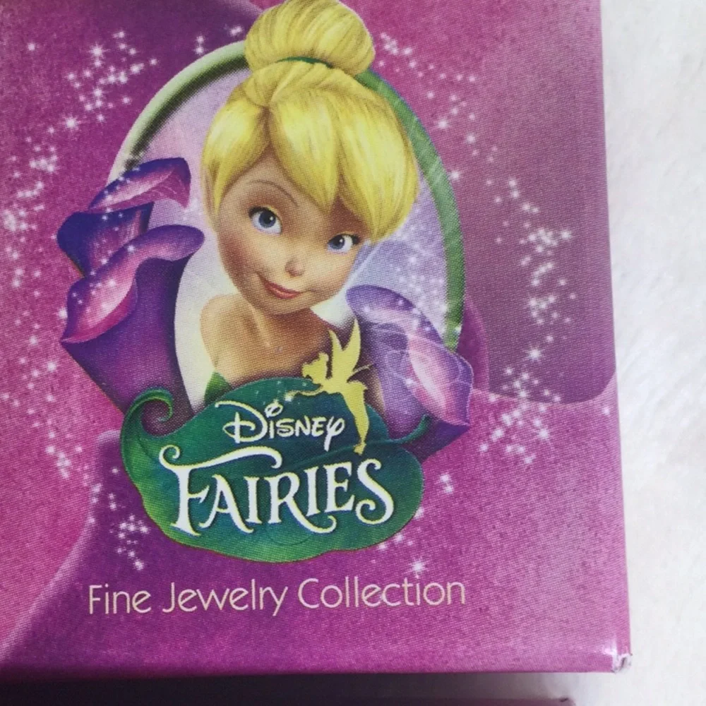 Tinker Bell silver Plated Pendant Necklace & earring bundle